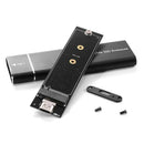 USB Type-C M.2 NVMe SSD Enclosure M-Key PCI-E Case (Black USB-C to USB-C) A