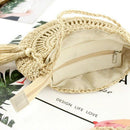 Handmade Women Summer Straw Beach Bag Tote Shoulder Basket Shopping Handbag