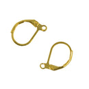 100pcs Brass French Leverback Earrings Hooks with Open Loop Findings DIY