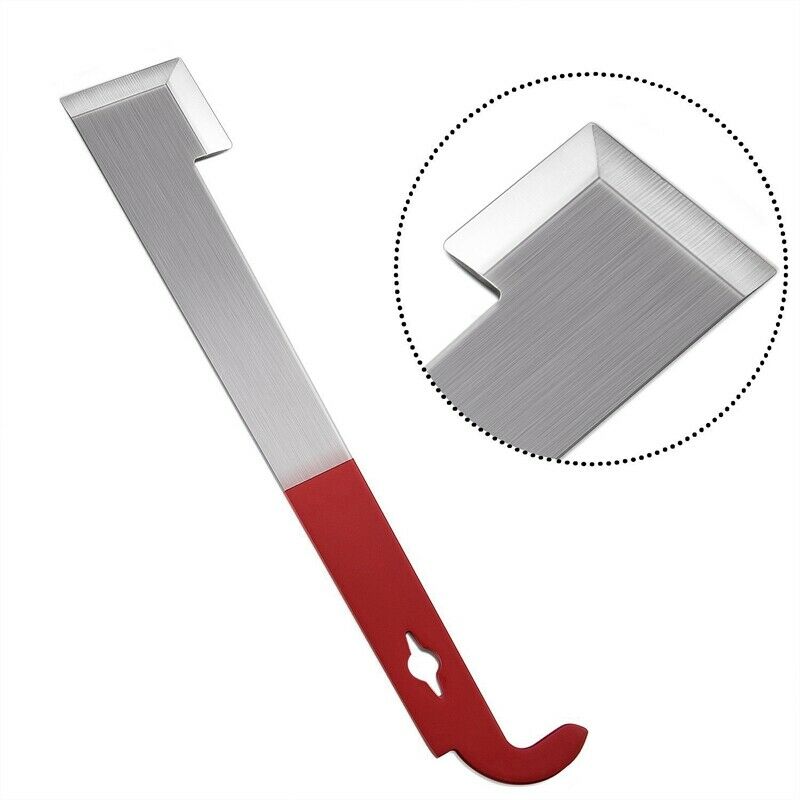 2 Pack Stainless Steel Beekeeping Hive Tool J Hook Bee Frame Lifter And Scr