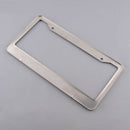 Stainless Steel Metal Noble Luxury Bling Crystal Number License Plate Frame J6C4