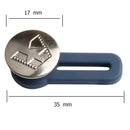 Metal Silicone Button Adjustable Detachable Jeans Button for Clothing (12) A