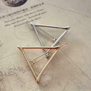 2pcs Geometric Hair Clips Women Triangle Barrettes Hairpins Jewelry Gift