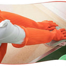 Waterproof Warm Household Dishwashing Dust Glove Long Rubber Gloves Kitchen  Hn
