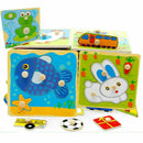 Baby Child Kid Wooden Creative Colorful Educational Puzzle Brick Funny Toys I2U0