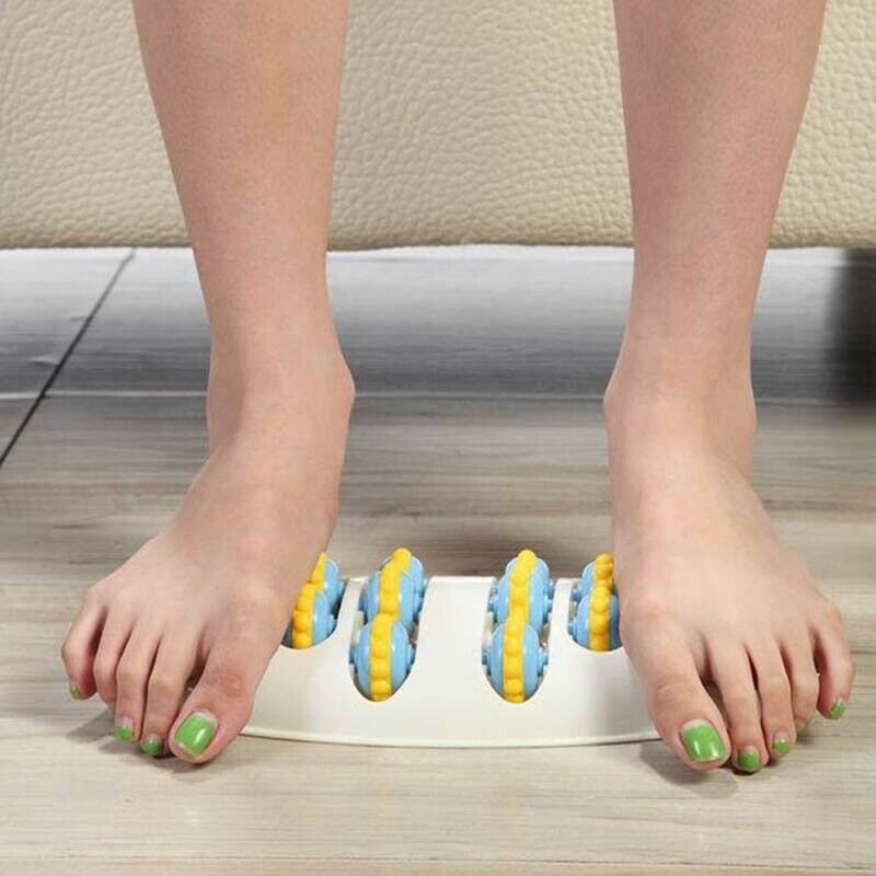 Roller Wheel Feet Massager Foot Acupuncture Point Massage Roller Health Mas T7G5