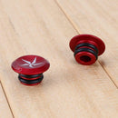 Bike MTB 1 Pair Mini Aluminum Alloy Grip Handlebar Bar End red A