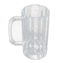 2Pcs Clear Acrylic Shatterproof Home Durable Plastic Drinking Beer Mug 650ml