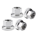 4x Steel Road Mountain Bike Flange Nuts BMX MTB  Replacement Bolts