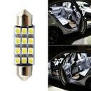 5Pcs/set White 41MM 12SMD Car Festoon Dome Map Interior LED Light Bulb Practical