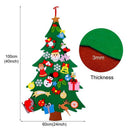 Kids Felt Christmas Tree with Ornaments Xmas Gift DIY Door Wall Hanging Dec