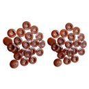 100Pcs Wooden Buttons 4 Holes For Sewing Craft 20mm 25mm Coffee
