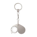 Portable 15X Folding Key Ring Magnifier Key Chain Magnifying Glass Loupe Tool