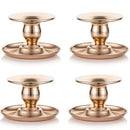 4 Piece Metal Cone Candlestick Scented Candle Cup Restaurant Center Piece 2