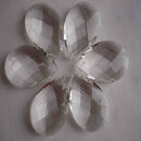 10Pcs Chandelier Ball Drop Crystal Glass Loose Spacer Ornaments Xmas Decor Clear
