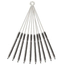 10 Pcs 4.5mm Dia Chemistry Test Tube Bottle Nylon Washing Brush Black