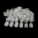 50x RJ11 Plugs 6P4C Phone Modular Telephone Cord Adapter Crimp Connector