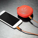 Orange 1.5 meter high-grade braided metal audio cable 3.5 mm AUX audio cabl F2Y2