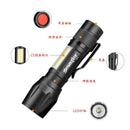 Skywolfeye Mini Telescopic 3 File XPE+COB Glare Aluminum Alloy LED Flashlig