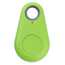 2pcs Smart Bluetooth Pet Anti-Lost Device Drop Shape Tracker Green+Rose Red A