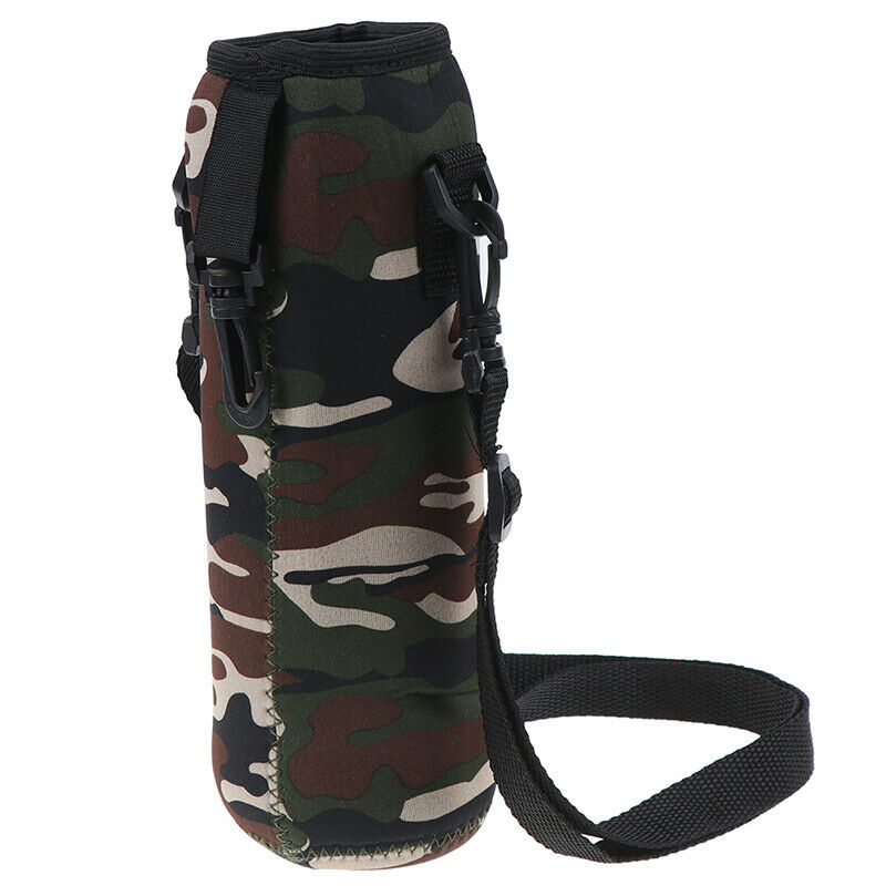 1000ML Water Bottle Carrier Insulated Cover Bag Neoprene Holder Strap OutdoorJ3C