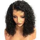 Brazilian Less Rose hair net Full Wig Bob Wave Black Natural Looking Women Wigs