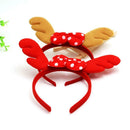 Cute Christmas Antler Headband Bow Hair Band Head Hoop Girl Party Costumes Prop