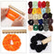 60Pc Velvet Hair Scrunchies Set Soft Elegant Hair Bobble Elastics Hair Bands