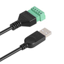 USB 2.0 Type A Male to 5Pin Screw w/30cm Shield Terminal Plug Adapter Cable