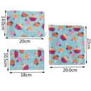 3PCS Reusable Snack Bags Sandwich Bread Waterproof Bag Heating Pastry To- OZ