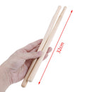 1Pair/2Pcs 32Cm Maple Wood Military Drum Sticks Music Band Drumsticks B Bj