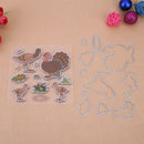 Turkey Metal Cutting Dies Stencil Scrapbooking Embossing Paper Cards Decor