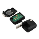 2 Buttons Flip Remote Key Fob Case 434MHz ID48 Chip For Beetle Bora Golf Pa S1J8