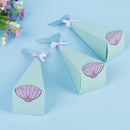 10x Mermaid Gift Boxes Sweet Paper Candy Box Mermaid Birthday Party Decoratio Gw