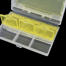 1pc Double-deck 6 Slots Weekly Pills Medicine Box Case Storage Random Color   Z