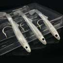 3x Silicone Eyes Eel Fishing Lures Hook Bass Crank Swimbaits Tackle Tools 5.5cm