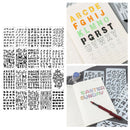 20Pcs Letter Stencils for Painting on Wood Alphabet Stencils Template Art Craft