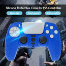 Silicone Controller Protective Case for Sony PS5 Anti-Slip Cover (Blue) A