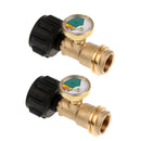 2pcs Propane Tank Gauge Level Indicator Leak Detector Gas Pressure Meter