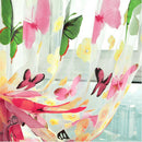 1PC Floral Butterfly Curtains Sheers Voile Tulle Window Curtain 100x200cm