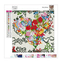 Heart Flower 5D DIY Full Drill Diamond Painting Embroidery Cross Stitch Kit