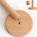 Kitchen Wooden Roll Paper Towel Holder Bathroom Tissue Toilet Paper Stand N S3R4