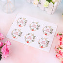 30pcs/set Round Merry Christmas kraft paper packaging label Adhesive Sticker3C