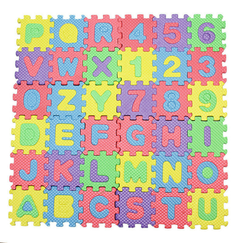 1 Set 36pcs New Alphabet Letters Numbers Puzzle Foam Play Mats For Children Kids