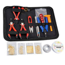Jewelry Making Supplies Kit Included Charms, Findings, Bead Wire and Cord,