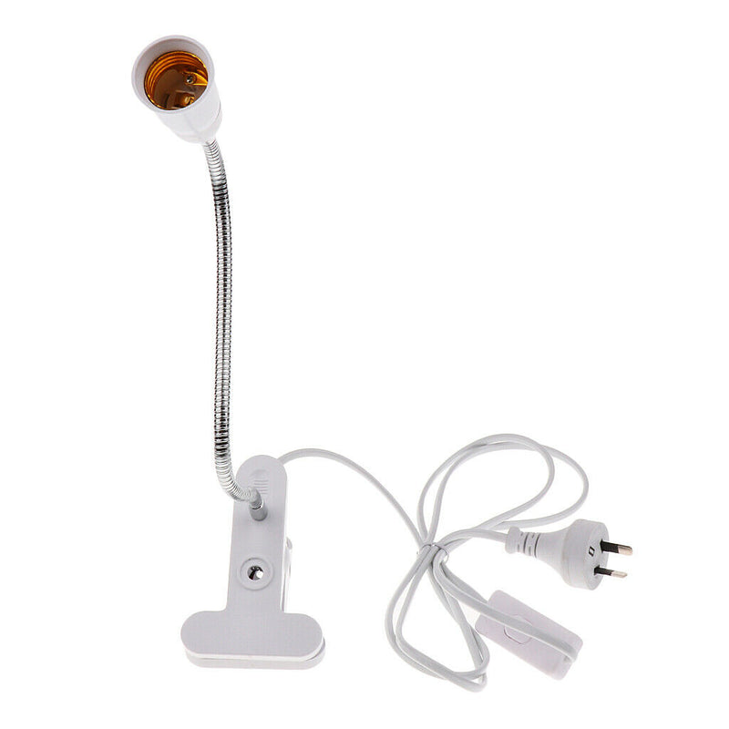 2Pcs Flexible Wire Neck with On/Off Switch E27 Light Bulb Holder AU Plug