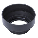 Collapsible 3-Stage 67mm Screw In Rubber Lens Hood for DSLR Camera I6S1