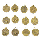 Aries Taurus Gemini Cancer Leo Libra Scorpio Virgo Zodiac Horoscope Pendant