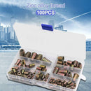 100pcs Zinc Alloy Thread for Wood Insert Nut Flanged Hex Drive Head Nuts