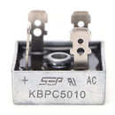 50A 1000V Metal Case Single Phases Diode Bridge Rectifier KBPC5 SE
